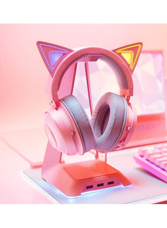 RAZER Kitty Gaming TNX 7.1 Surround Sound Headset With Active Noise Reduction Microphone 50mm Driver Unit Quartz Pink  - Image 2