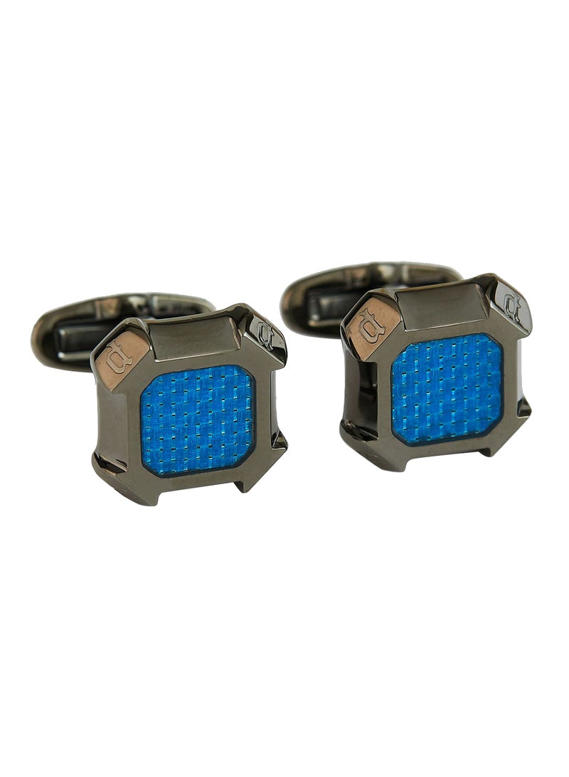 POLICE Men's Square Gunmetal Cufflinks PEAGC2103103  - Image 1
