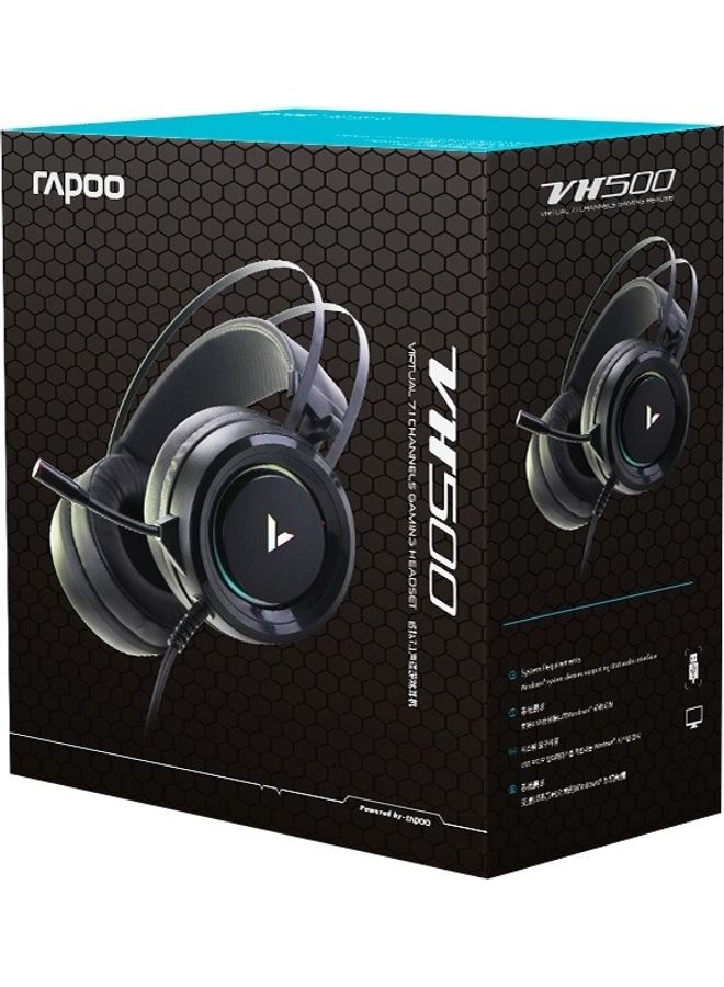 Rapoo VH500C Virtual 7.1 channels Gaming headset Black  - Image 4
