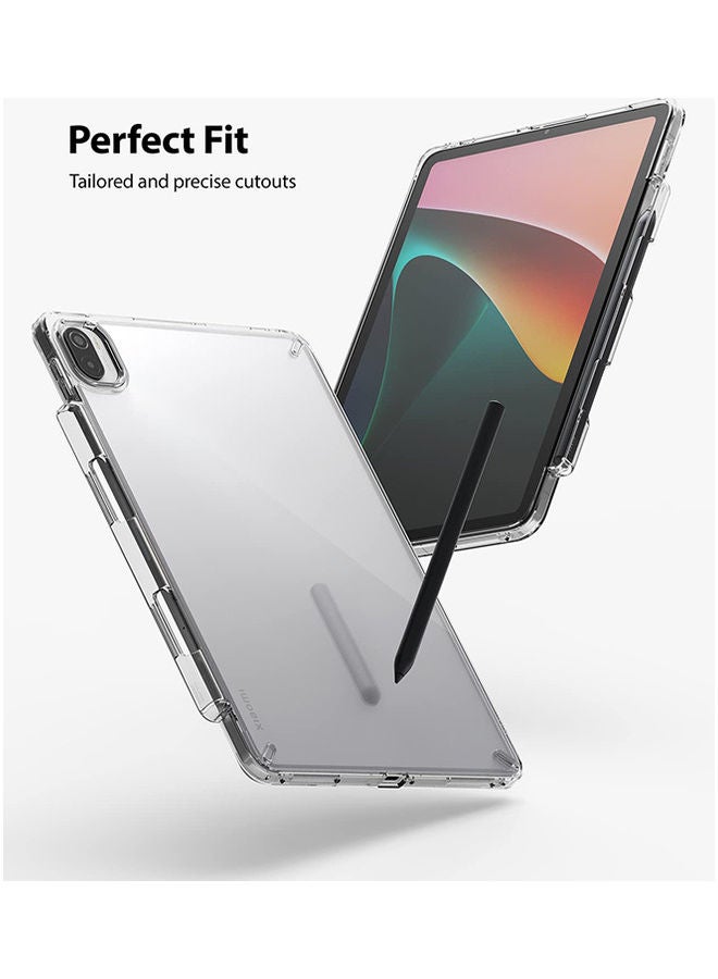Ringke Fusion Clear Hard Back Cover Shockproof Flexible Bumper With Overcharge Protection Pen Stylus Holder For Xiaomi Pad 5 Pad 5 Pro Clear - Image 3