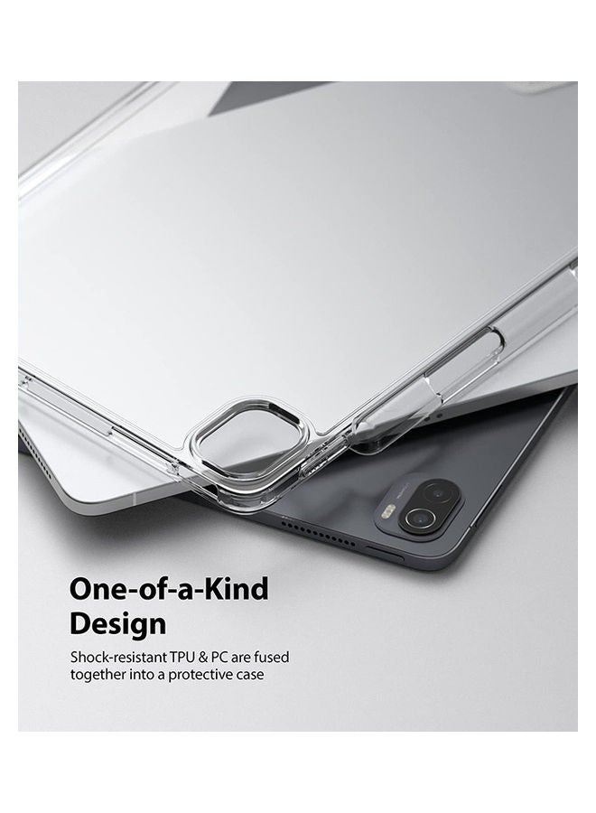 Ringke Fusion Clear Hard Back Cover Shockproof Flexible Bumper With Overcharge Protection Pen Stylus Holder For Xiaomi Pad 5 Pad 5 Pro Clear - Image 4