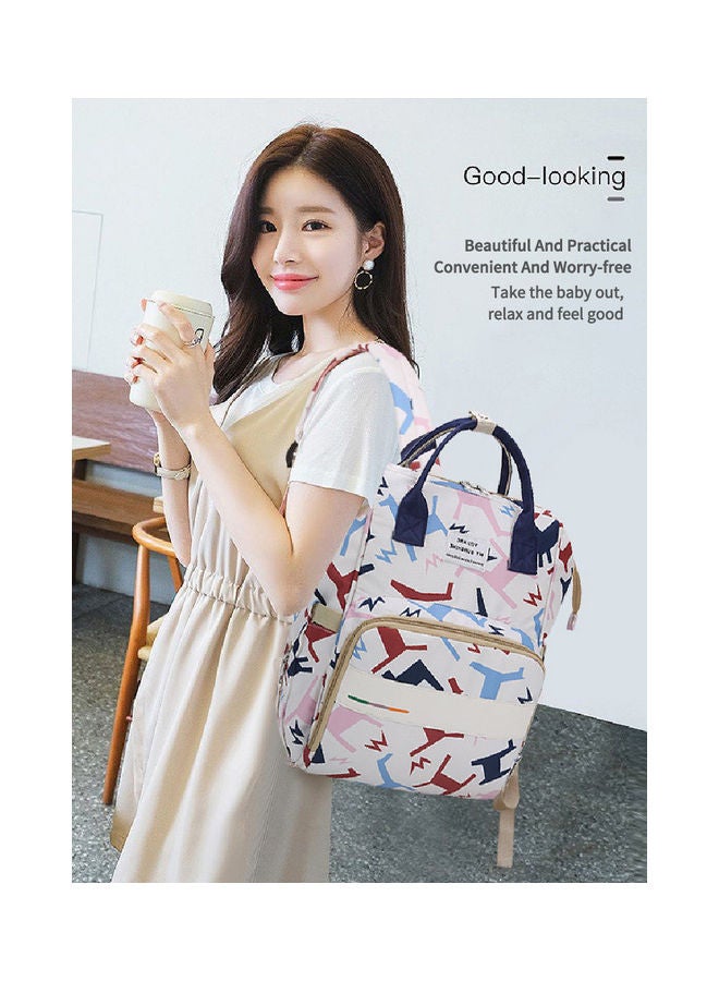 New Mummy Portable Backpack Multifunctional Cosmetic Printed Large Capacity Mother And Baby Bag - v1668670334/N53368268A_2