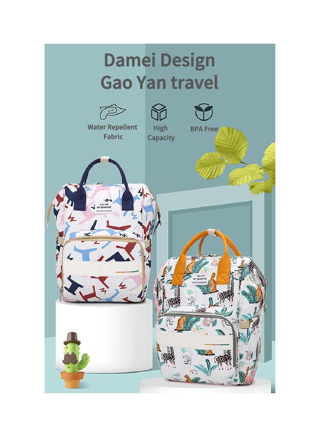 New Mummy Portable Backpack Multifunctional Cosmetic Printed Large Capacity Mother And Baby Bag - v1668670334/N53368268A_3