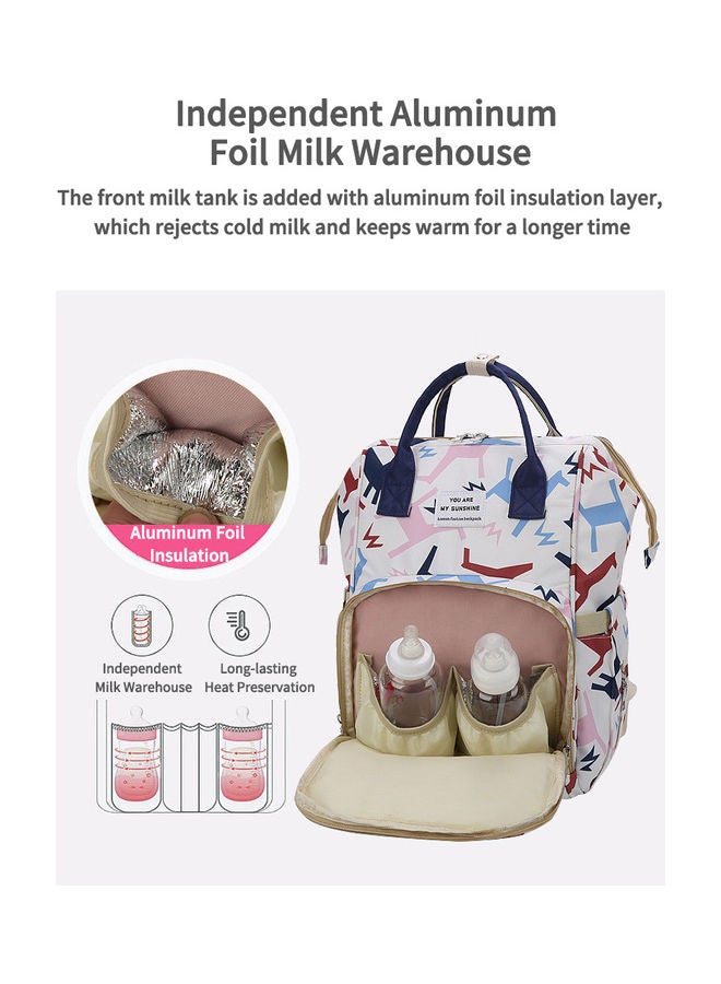 New Mummy Portable Backpack Multifunctional Cosmetic Printed Large Capacity Mother And Baby Bag - v1668670335/N53368268A_4