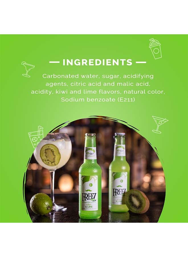 Freez - Mix Kiwi And Lime Drink 275ml Pack of 6 - Image 1