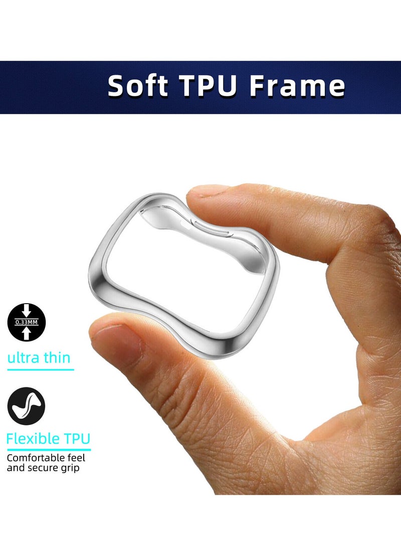 MARGOUN Fitbit Versa 3 Case / Fitbit Sense Case Clear Soft TPU Bumper Screen Protector Shockproof Full Coverage All-Around Protective Cover Clear - Image 5