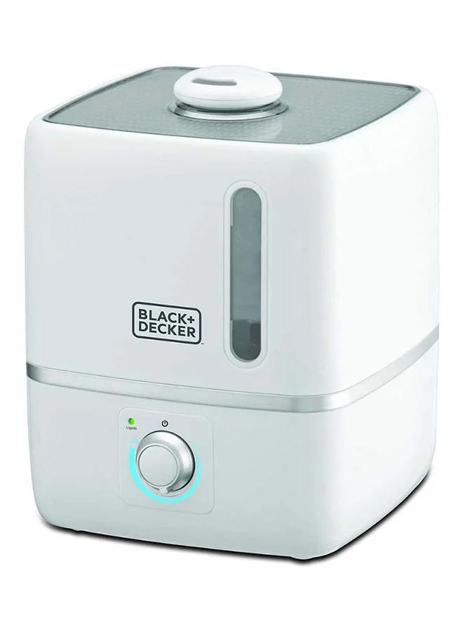 BLACK+DECKER Air Humidifier, Compact Ultrasonic, High Mist Output, Adjustable Mist Intensity, Water Impurity Filter, Direction-Adjustable Nozzle, Fragrance Compartment, HM3000-B5 White