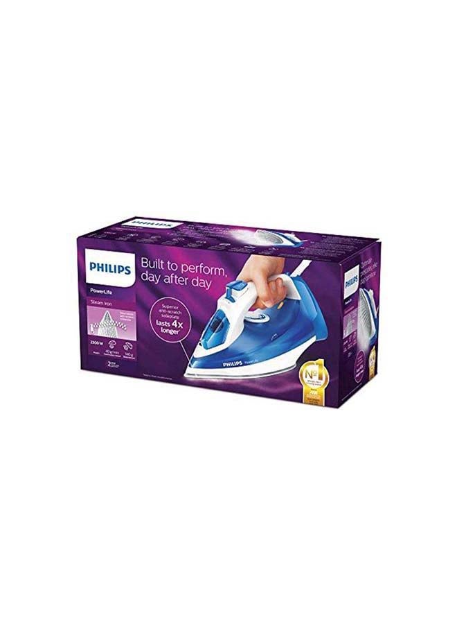 Philips - PowerLife Steam Iron 320.0 ml 2300.0 W GC2990/26 White/Blue - Image 1