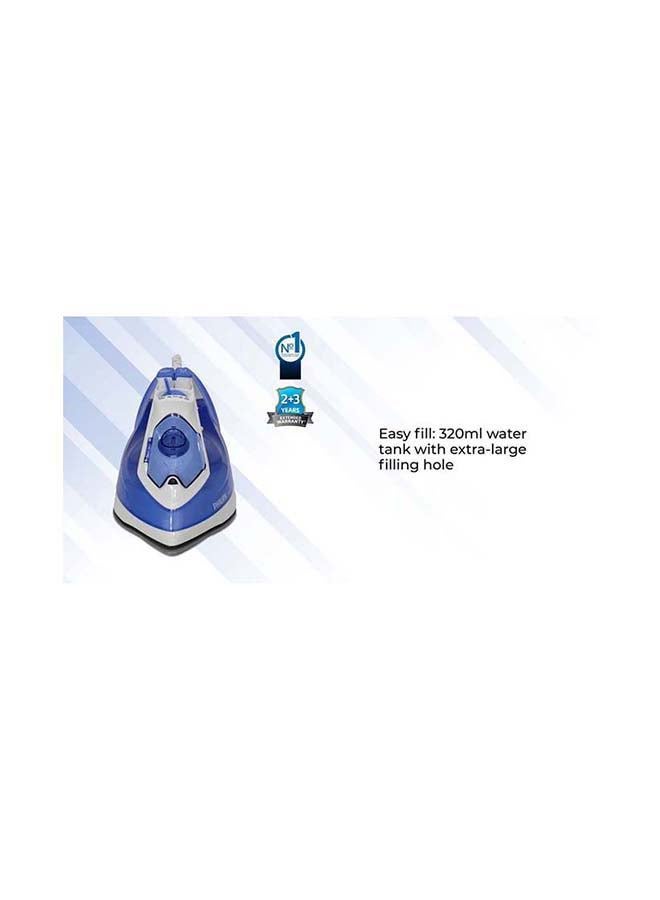 Philips - PowerLife Steam Iron 320.0 ml 2300.0 W GC2990/26 White/Blue - Image 1