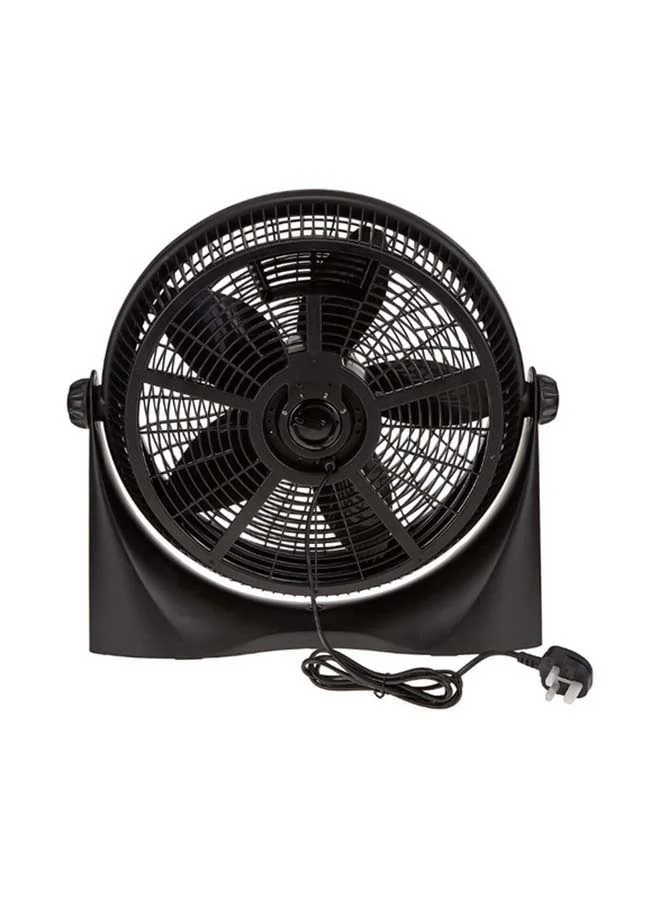 BLACK+DECKER Box Fan With 3 Speed Control, Sturdy Base And Adjustable Swivel - 16 Inch Compact Design FB1620-B5 Black
