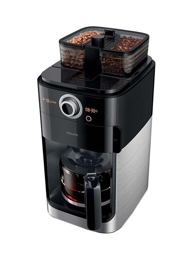 Philips - Grind And Brew Coffee Maker 1.2 L 1000 W HD7762 Black - Image 1