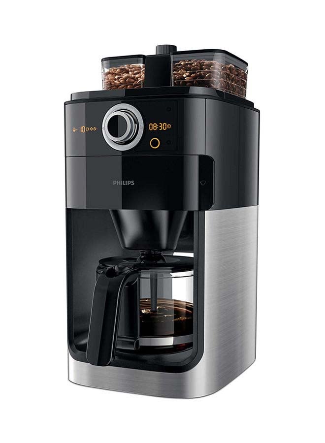 Philips - Grind And Brew Coffee Maker 1.2 L 1000 W HD7762 Black - Image 1