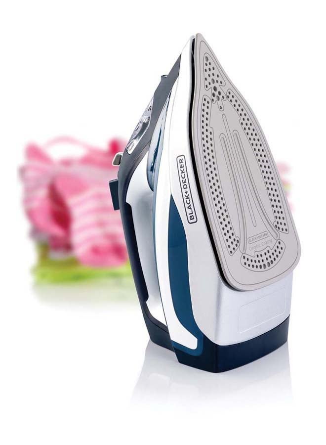 Steam Iron, 380ml Water Tank, Ceramic-Coated Soleplate, Anti-Drip, Anti-Calc, Auto Shutoff, Vertical Steam, Self-Clean, Steam Burst, 35g/min Continuous Steam, 380 ml 2400 W X2150-B5 Blue/White - v1668679672/N27328872A_3