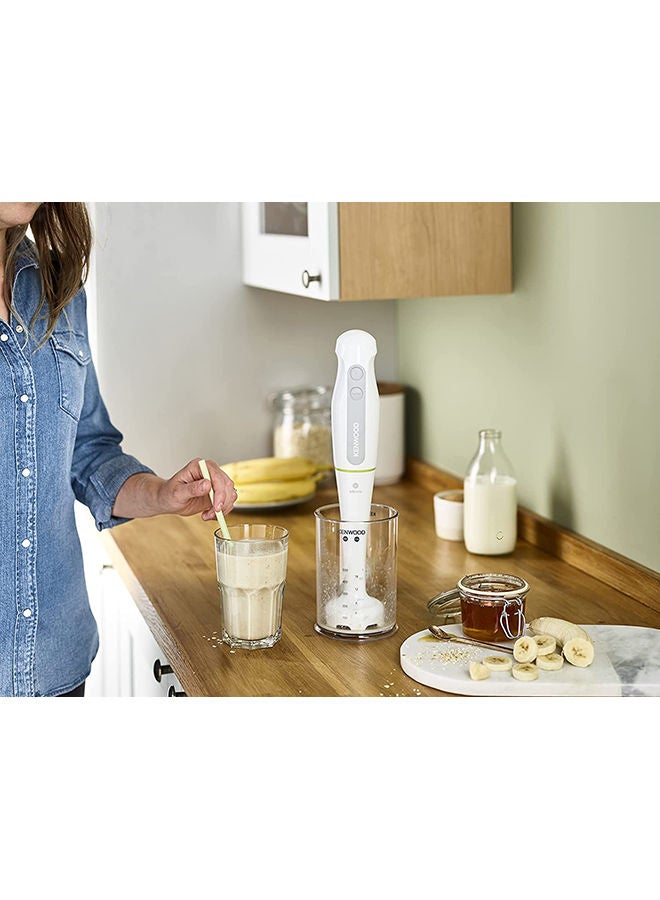KENWOOD - Hand Blender, 0.5L Chopper, 0.5L Beaker, Turbo Function, Whisk, Triblade Technology, HDP104WG White/Clear - Image 1
