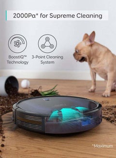 [BoostIQ] RoboVac 15C MAX, Wi-Fi Connected Robot Vacuum Cleaner, Super-Thin, 2000Pa Suction, Quiet, Self-Charging Robotic Vacuum Cleaner, Cleans Hard Floors to Medium-Pile Carpets 0.6 L 40 W T2128211 Black - v1668679682/N35997806A_6