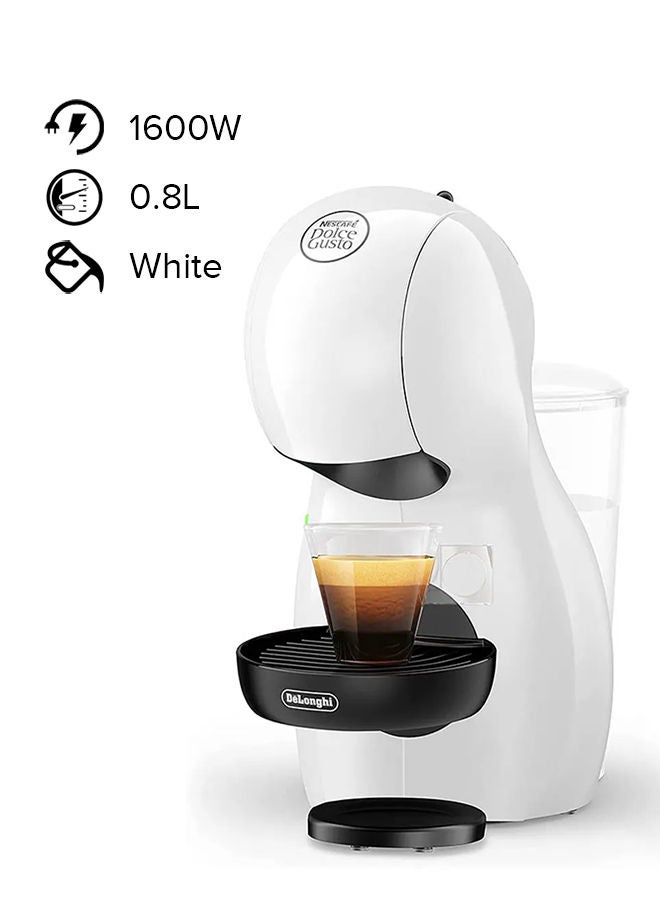 De'Longhi Nescafe Dolce Gusto Piccolo XS Manual Coffee Machine, Espresso, Cappuccino & More 0.8 L 1600 W EDG110.WB White - Image 1