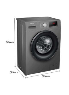 Hisense 8 Kg Front Load Washing Machine, 1200RPM With Quick Wash, Allergy Steam Care 380 W WFPV8012EMT Titanium  - Image 2