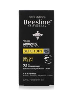 Beesline Whitening Roll-On Deodorant Super Dry Active Fresh for Men 50 ml 50ml