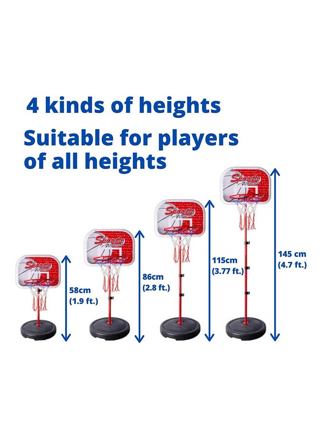 Generic - Adjustable Basketball With Board Stand - Image 1