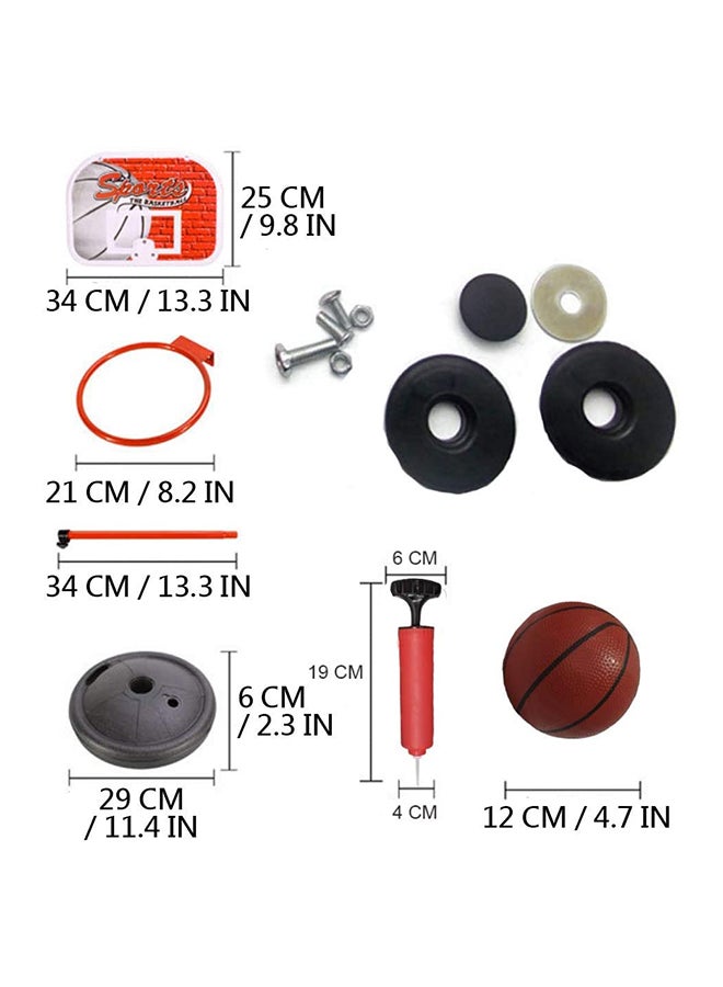 Generic - Adjustable Basketball With Board Stand - Image 1