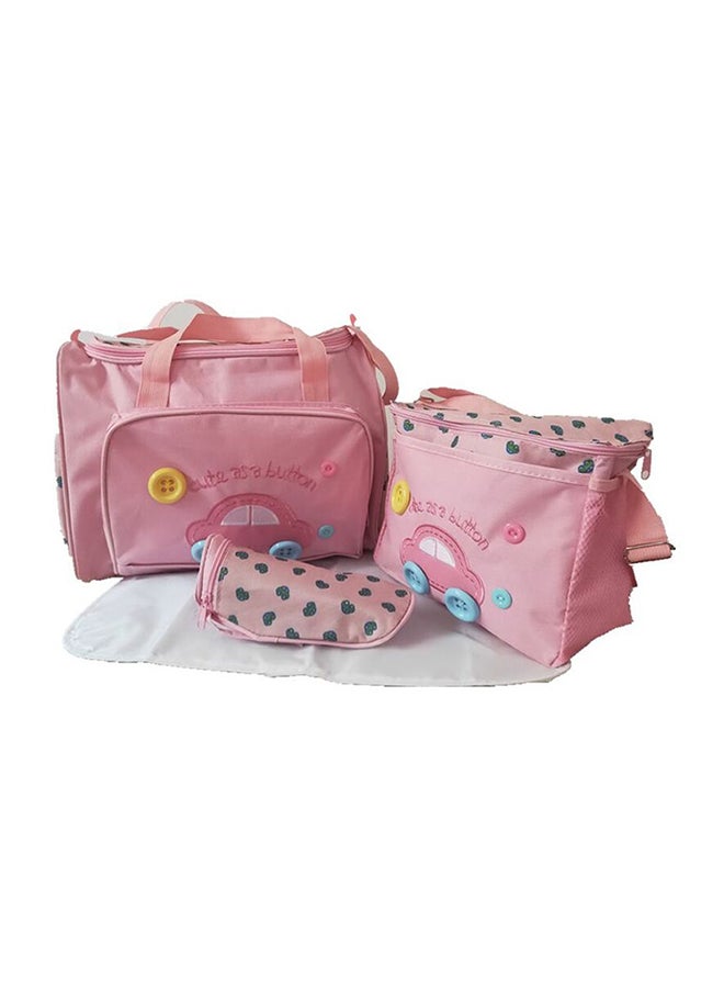 3-Piece Car Pattern Roomy Diaper Bags & Milk Bottle Bag Set - Image 1