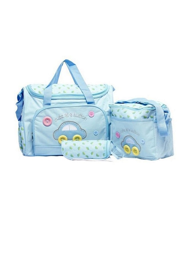 3-Piece Car Pattern Roomy Diaper Bags & Milk Bottle Bag Set - Image 4