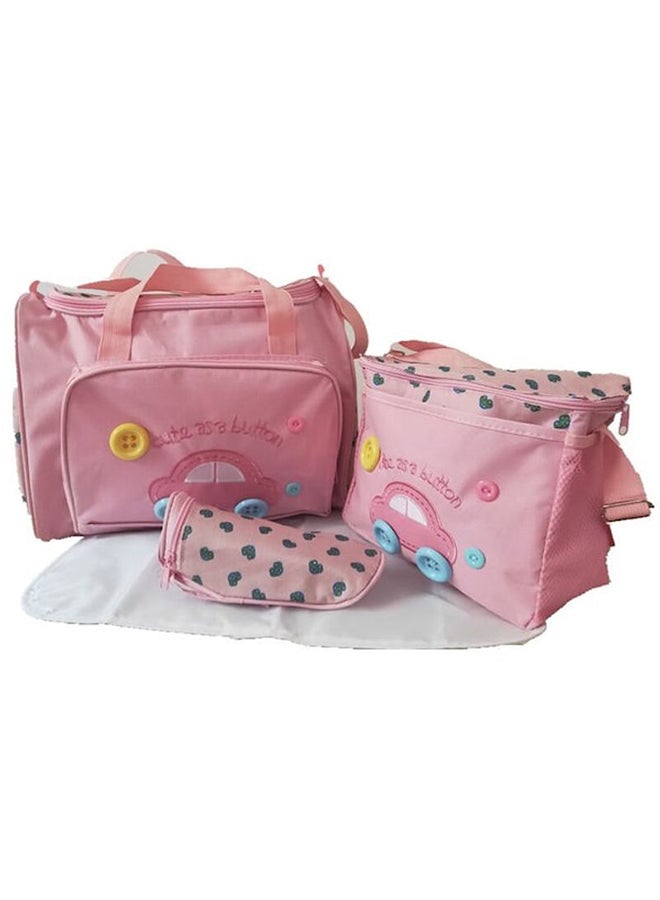 3-Piece Car Pattern Roomy Diaper Bags & Milk Bottle Bag Set - Image 2