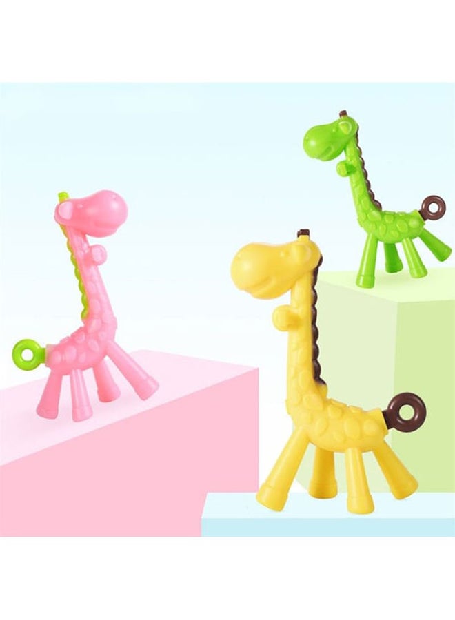 Generic - Giraffe Chew Toy Soft Silicone Baby Teether - Image 1