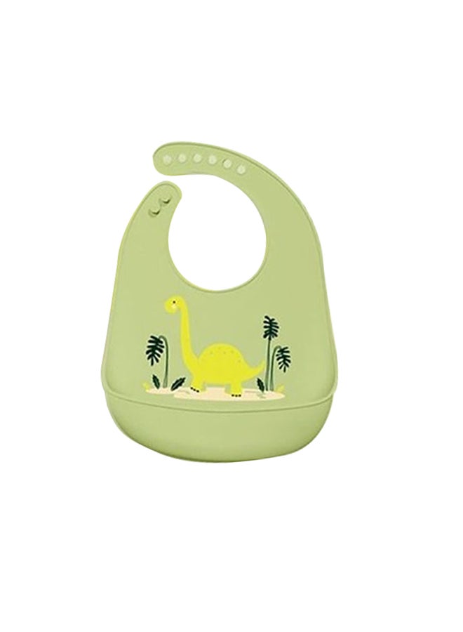 Cartoon Waterproof Silicone Feeding Baby Bibs - Image 1