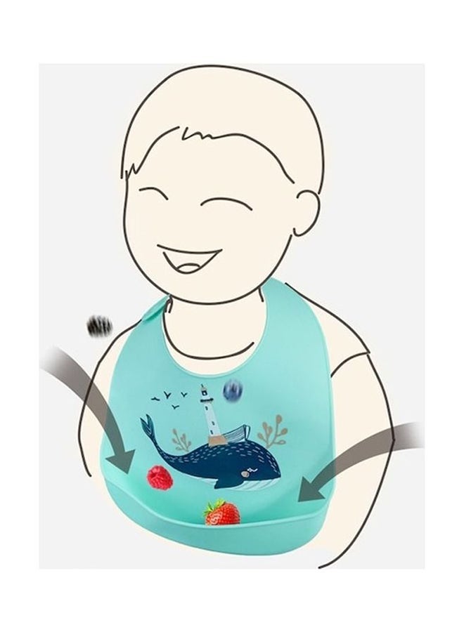 Cartoon Waterproof Silicone Feeding Baby Bibs - Image 3