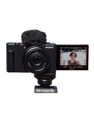 ZV1F/B Vlog Camera for Content Creators and Vloggers Large 1 inch Sensor with Wide Angle 20mm Lens, Black - v1668691618/N53368264A_1