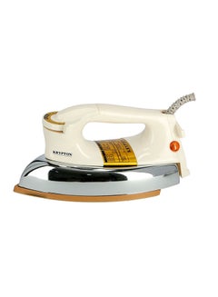 KRYPTON Automatic Dry Iron With Non-Stick Golden Teflon Soleplate & Adjustable Thermostat Control Indicator Light 2.1 kg 1200 W KNDI6032N-A White  - Image 3