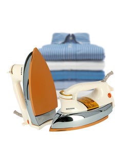 KRYPTON Automatic Dry Iron With Non-Stick Golden Teflon Soleplate & Adjustable Thermostat Control Indicator Light 2.1 kg 1200 W KNDI6032N-A White  - Image 2
