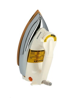 KRYPTON Automatic Dry Iron With Non-Stick Golden Teflon Soleplate & Adjustable Thermostat Control Indicator Light 2.1 kg 1200 W KNDI6032N-A White  - Image 4