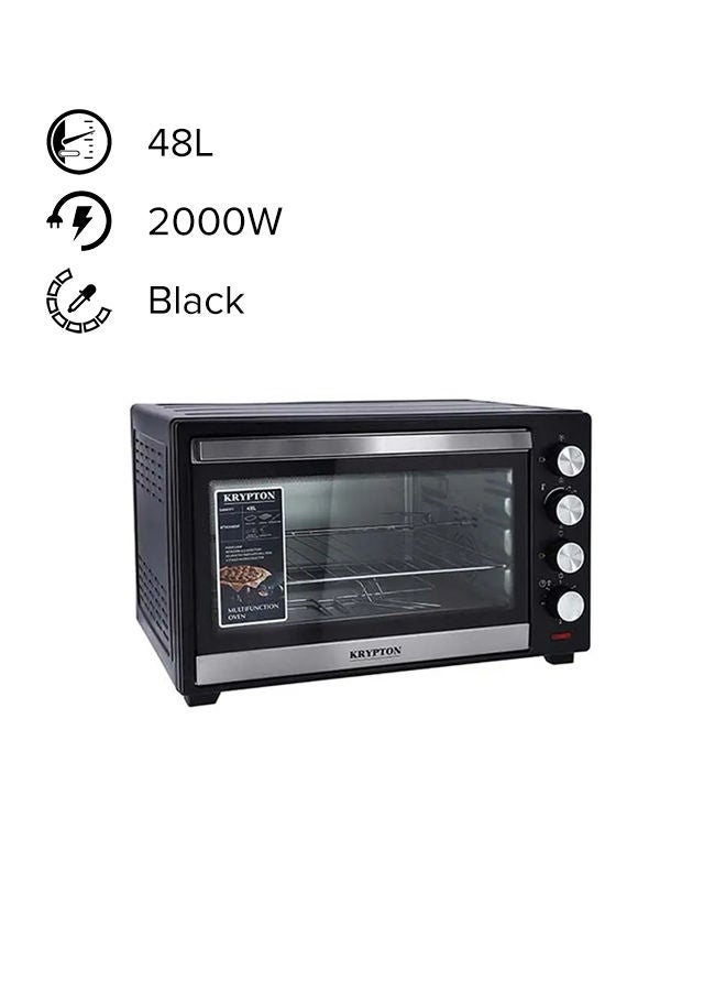كريبتون - فرن كهربائي مع شواية وحَمل حراري 48 L 2000 W KNO6097 أسود - Image 1