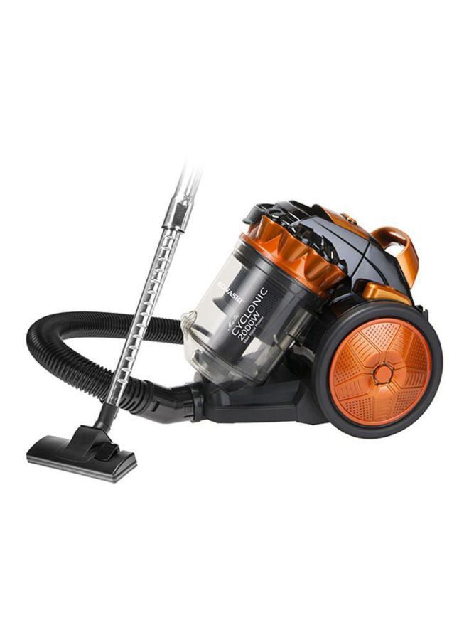 SONASHI - Multi-Cyclonic Bagless Vacuum Cleaner with 5M Cable Length | Powerful Suction with Strong Power | Speed Control & Low Noise 3 L 2000 W SVC-9028C Black/Orange - Image 1