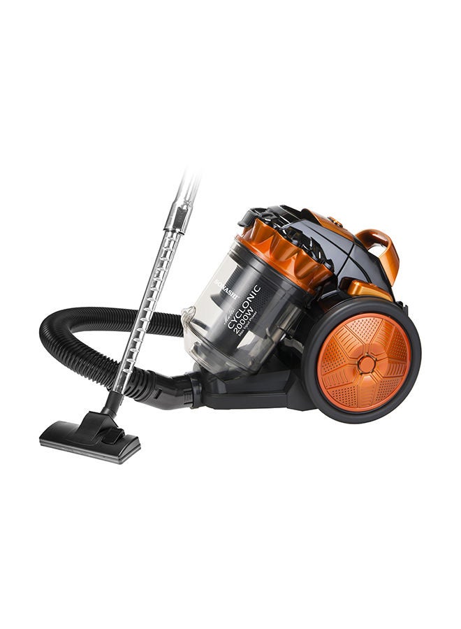 SONASHI - Multi-Cyclonic Bagless Vacuum Cleaner with 5M Cable Length | Powerful Suction with Strong Power | Speed Control & Low Noise 3 L 2000 W SVC-9028C Black/Orange - Image 1