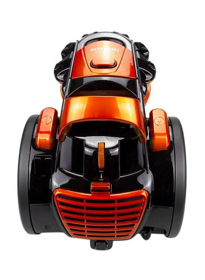 SONASHI - Multi-Cyclonic Bagless Vacuum Cleaner with 5M Cable Length | Powerful Suction with Strong Power | Speed Control & Low Noise 3 L 2000 W SVC-9028C Black/Orange - Image 1
