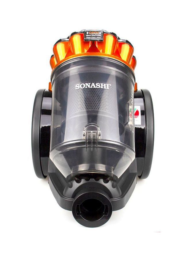 SONASHI - Multi-Cyclonic Bagless Vacuum Cleaner with 5M Cable Length | Powerful Suction with Strong Power | Speed Control & Low Noise 3 L 2000 W SVC-9028C Black/Orange - Image 1