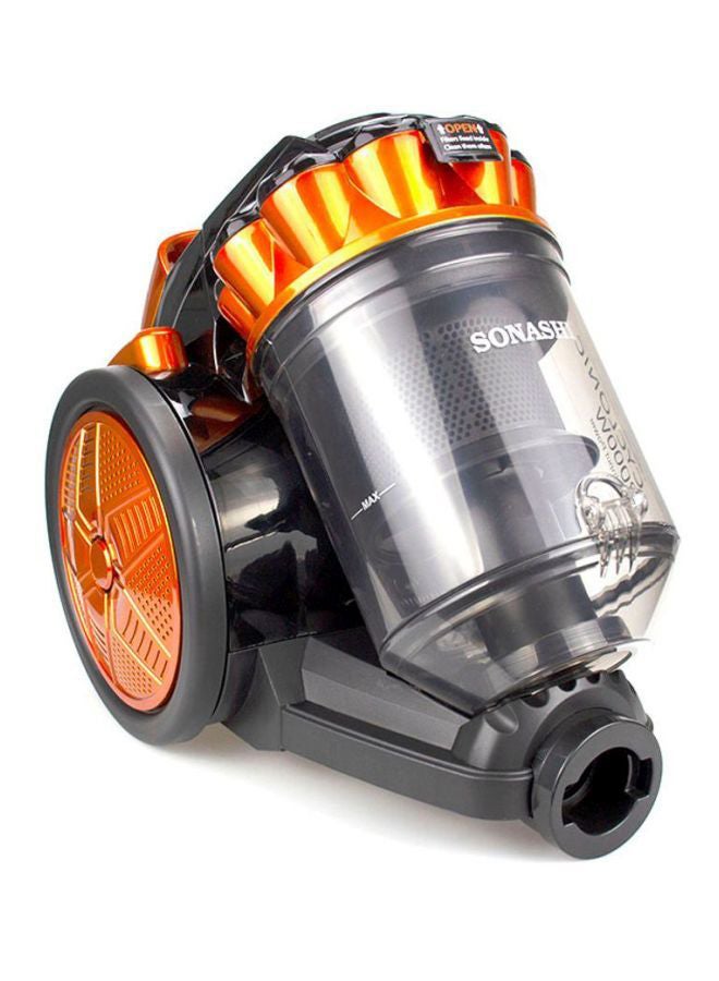 SONASHI - Multi-Cyclonic Bagless Vacuum Cleaner with 5M Cable Length | Powerful Suction with Strong Power | Speed Control & Low Noise 3 L 2000 W SVC-9028C Black/Orange - Image 1