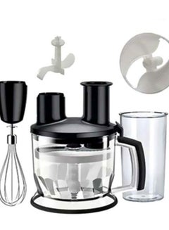 Multi Quick 7, 1.5L Food Processor, 0.600L Beaker, Whisk, Stainless Steel Shaft, Splash Control, MQ7075X Black/Silver/Clear - v1668694993/N41230958A_10