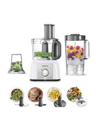 Food Processor, Bowl, 1.5L Blender Bowl, Multi Mill, 7 Processing Tools, 3 L 1000 W FDP65.400WH, FDP65.450 white - v1668694996/N43288937A_1