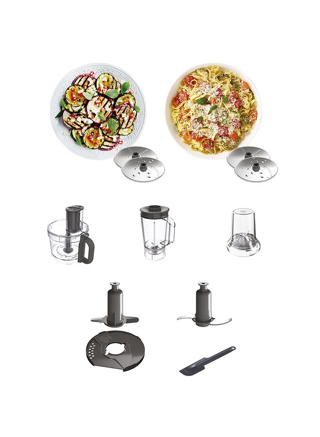 KENWOOD - Food Processor, Bowl, 1.5L Blender Bowl, Multi Mill, 7 Processing Tools, 3 L 1000 W FDP65.400WH, FDP65.450 white - Image 1