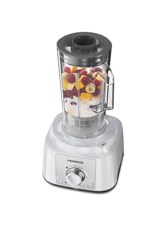 KENWOOD - Food Processor, Bowl, 1.5L Blender Bowl, Multi Mill, 7 Processing Tools, 3 L 1000 W FDP65.400WH, FDP65.450 white - Image 1
