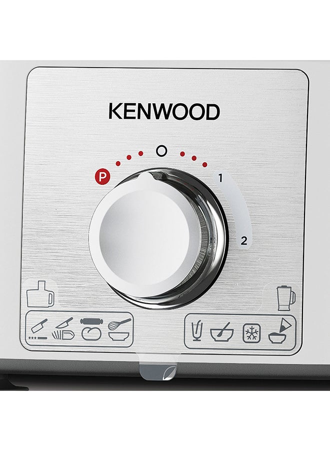 KENWOOD - Food Processor, Bowl, 1.5L Blender Bowl, Multi Mill, 7 Processing Tools, 3 L 1000 W FDP65.400WH, FDP65.450 white - Image 1