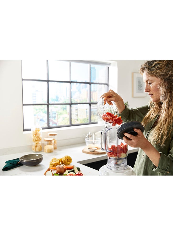 KENWOOD - Food Processor, Bowl, 1.5L Blender Bowl, Multi Mill, 7 Processing Tools, 3 L 1000 W FDP65.400WH, FDP65.450 white - Image 1