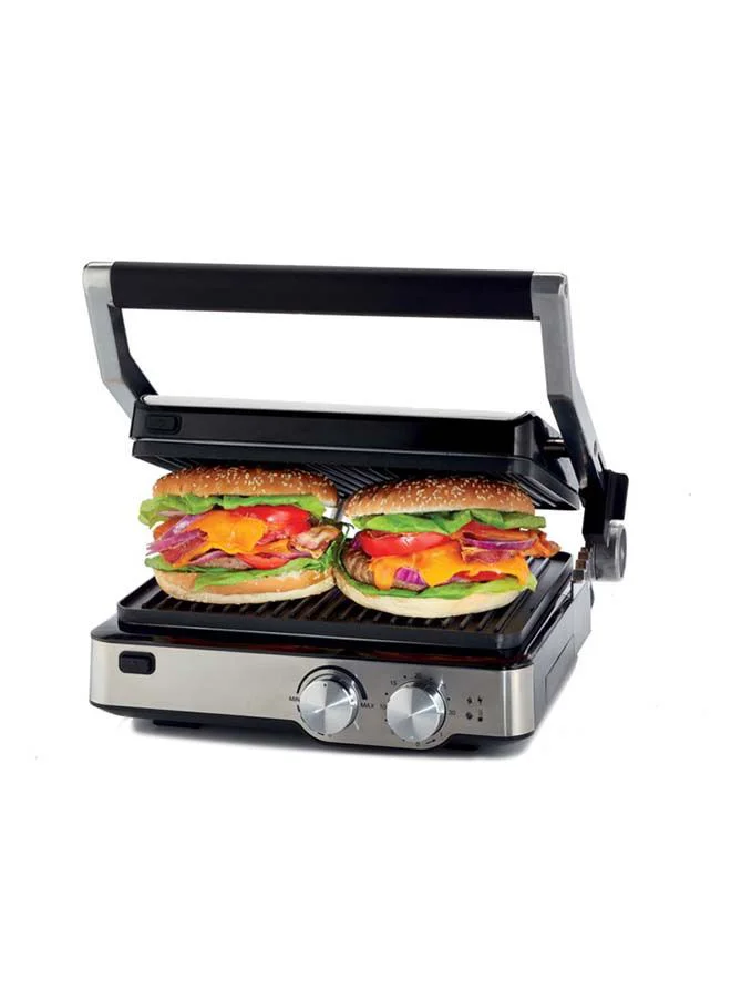 KENWOOD Health Grill, Variable Temperature Control, Adjustable Grill Positions, 180 Degree Opening Grill, Oven Grill, Timer,