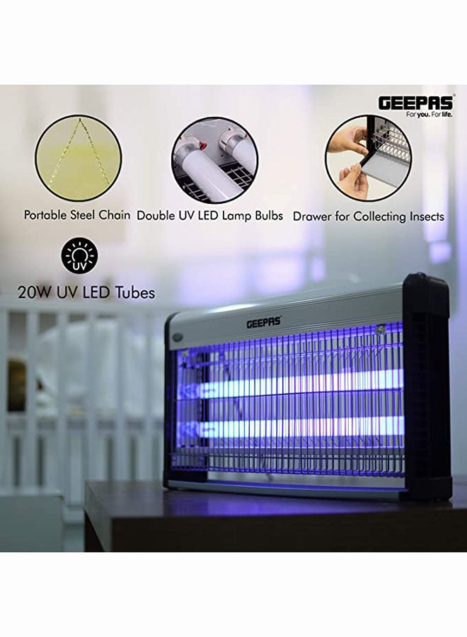 GEEPAS - Electric Bug Killer, Advanced Technology, Non-Poison, Non-Smell, Non-Pollution, 2X20W Tubes, Automatic Pest-Killer 45 W GBK1135N Multicolour - Image 1
