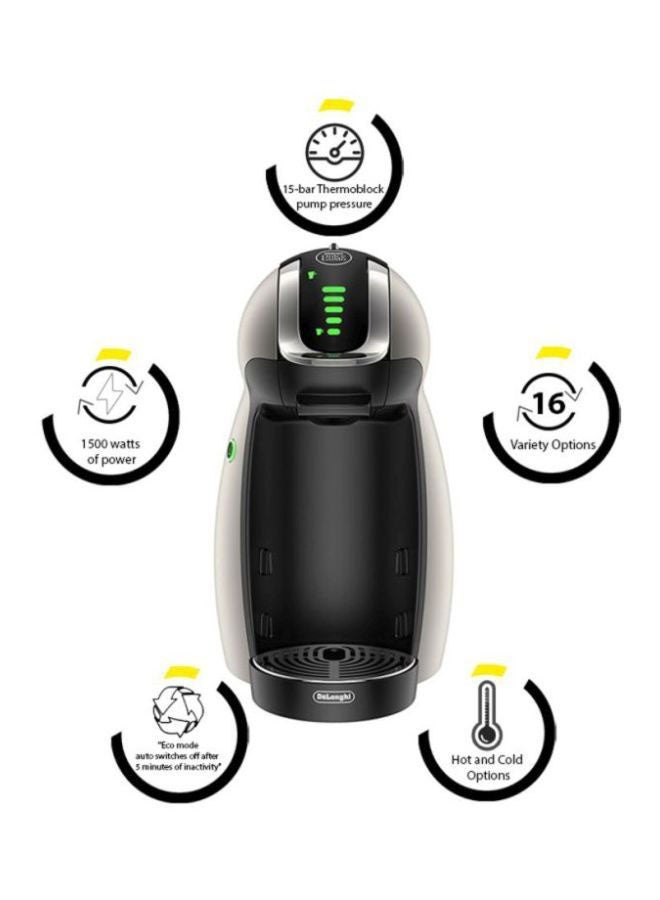 نسكافيه - ماكينة تحضير القهوة دولتشي جوستو محمولة 1.0 L 1500.0 W Dolce Gusto Genio تيتانيوم/أسود - Image 1
