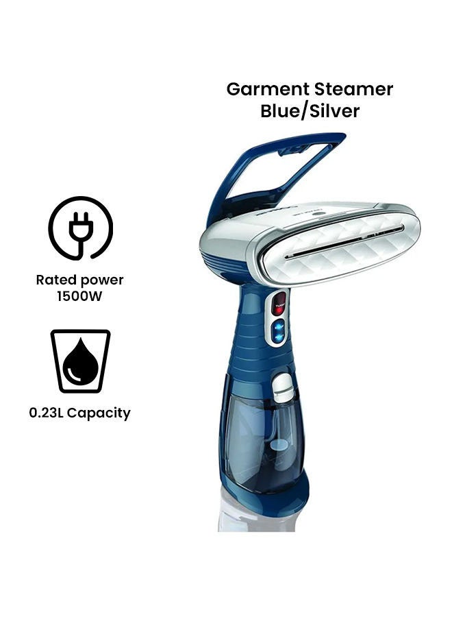 babyliss - Garment Steamer Powerful 1500w Steaming Performance Large Water Tank CapACity And Lightweight And Portable Design 4in1 Head Design Used On All Fabrics 0.23 L 1500 W GS300SDE Blue - Image 1